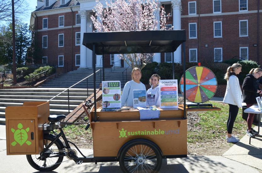 OS interns tabling at outreach bike