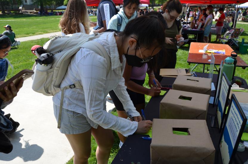 Students provide feedback
