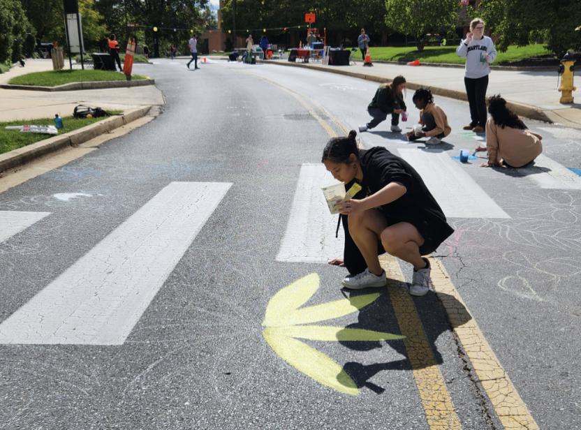 Volunteer chalking