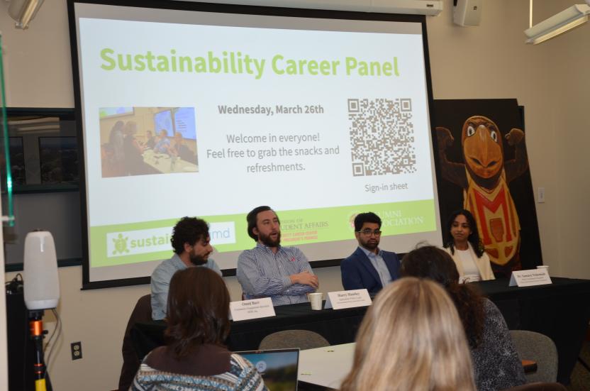 Panelists at the Sustainability Career Panel