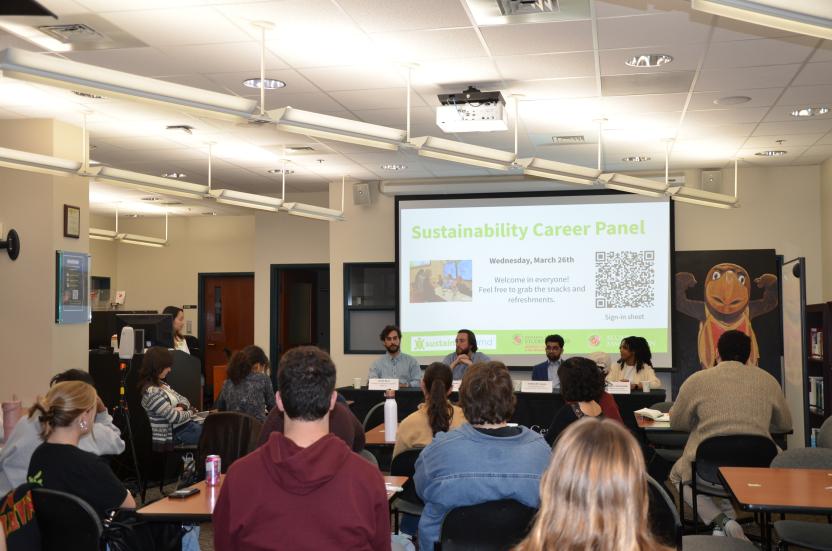 Students at the Sustainability Career Panel