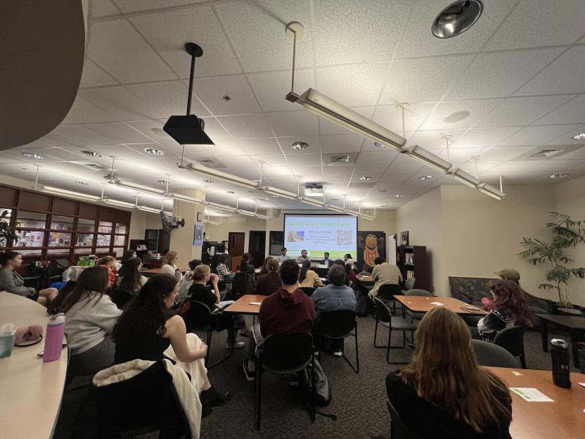 Students at the Sustainability Career Panel
