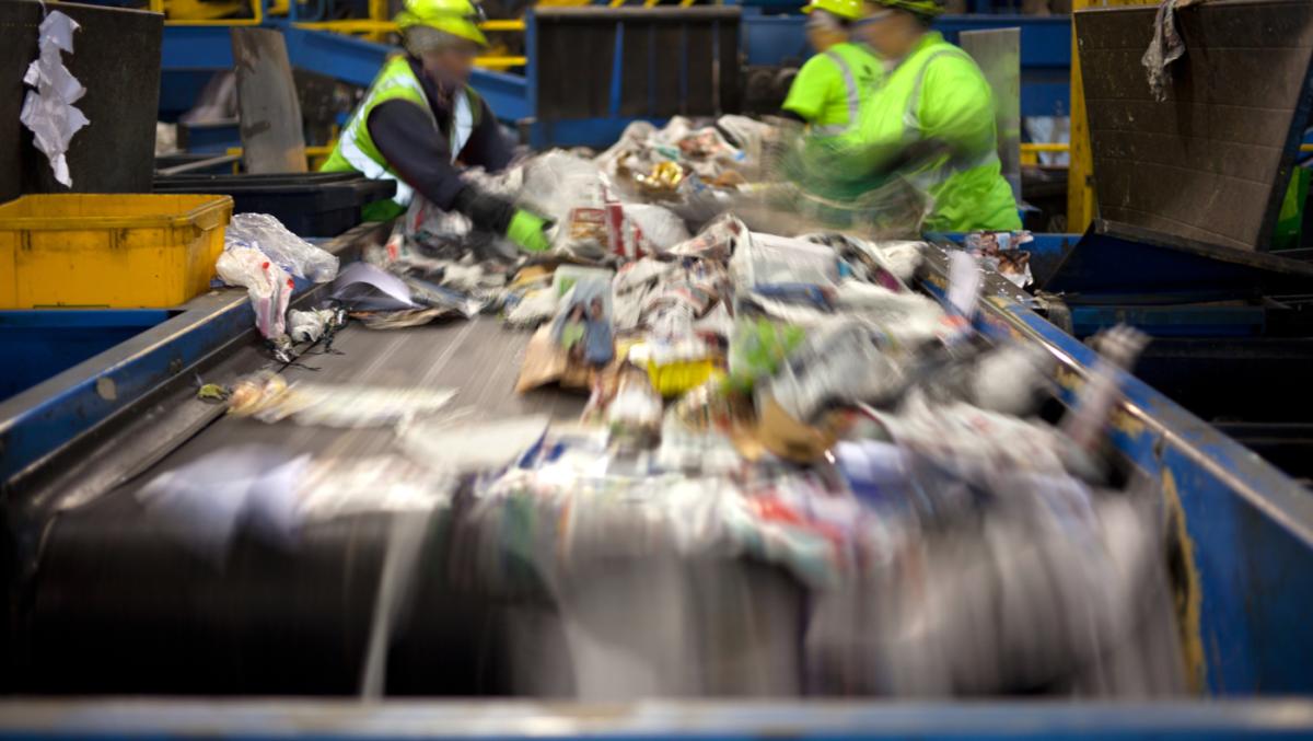 Stock image recycling facility