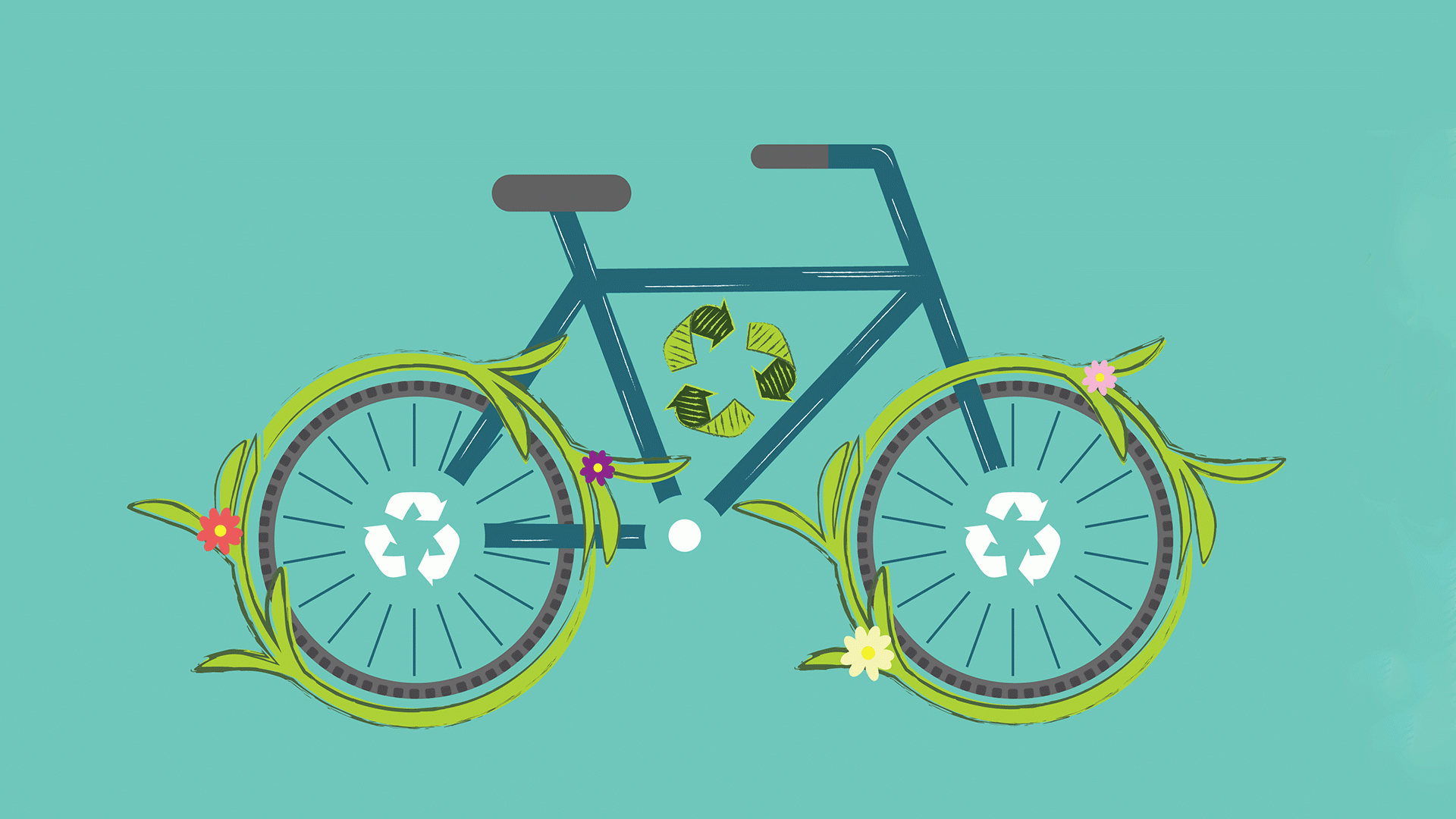 Bicycle Recycle Graphic