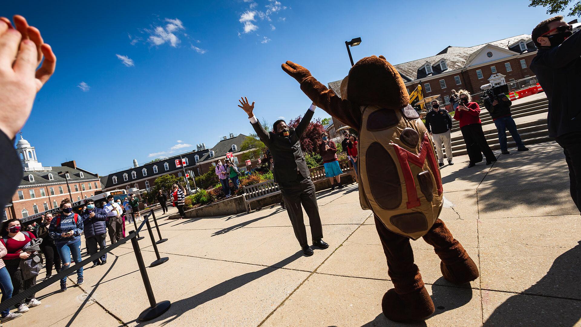 Dr. Pines and Testudo