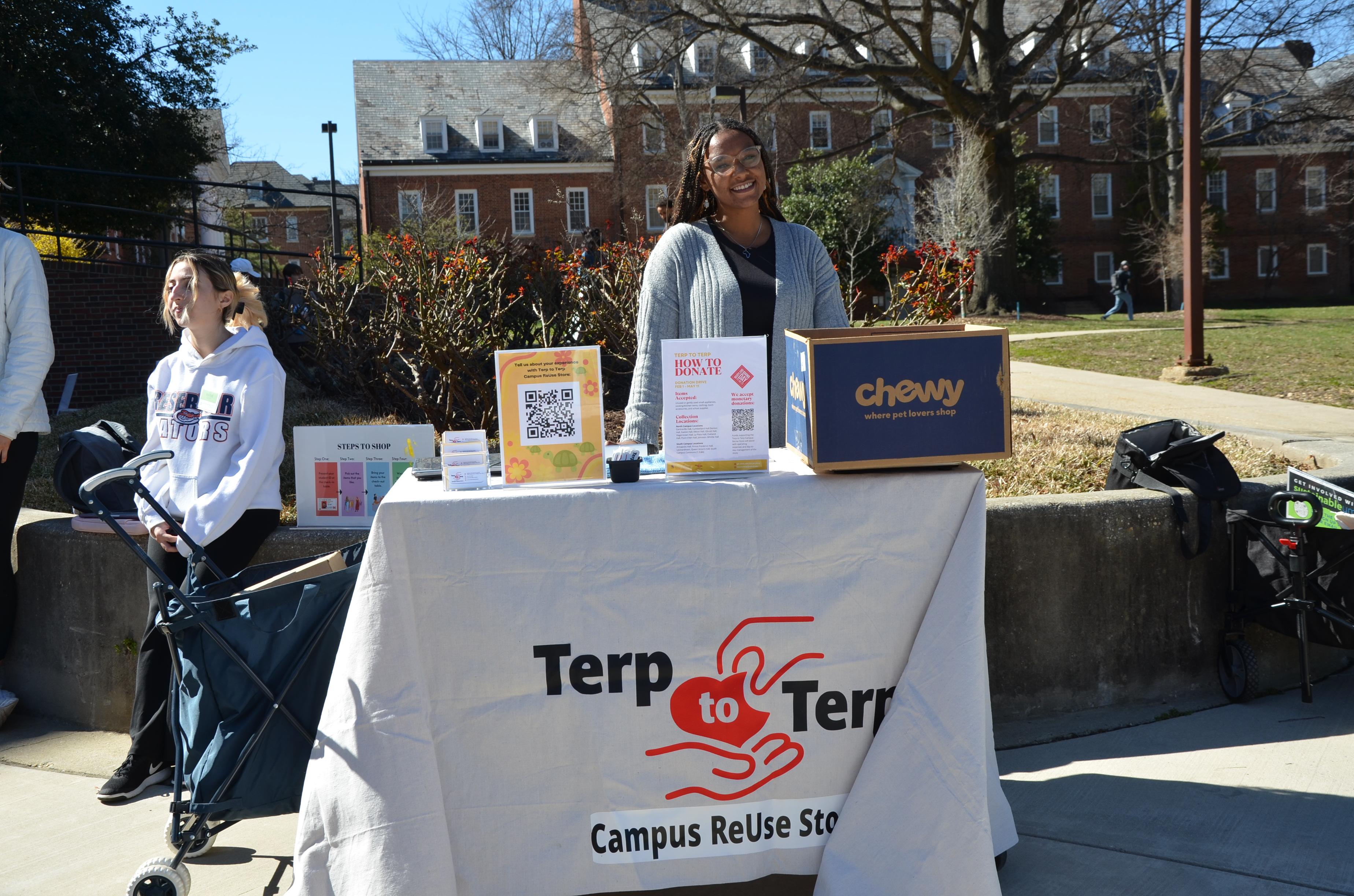 students tabling at Terp to Terp