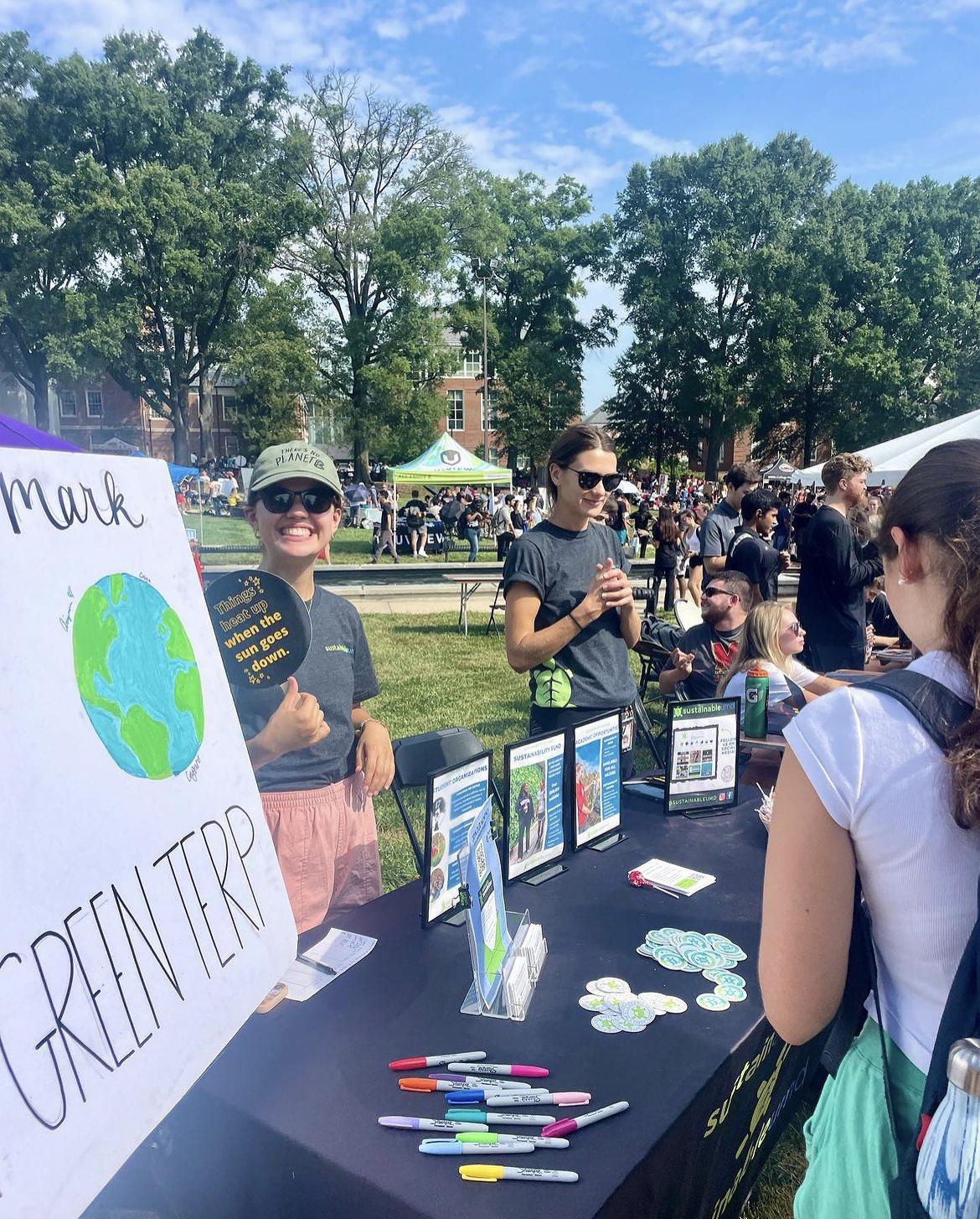 OS staff tabling at first look fair 