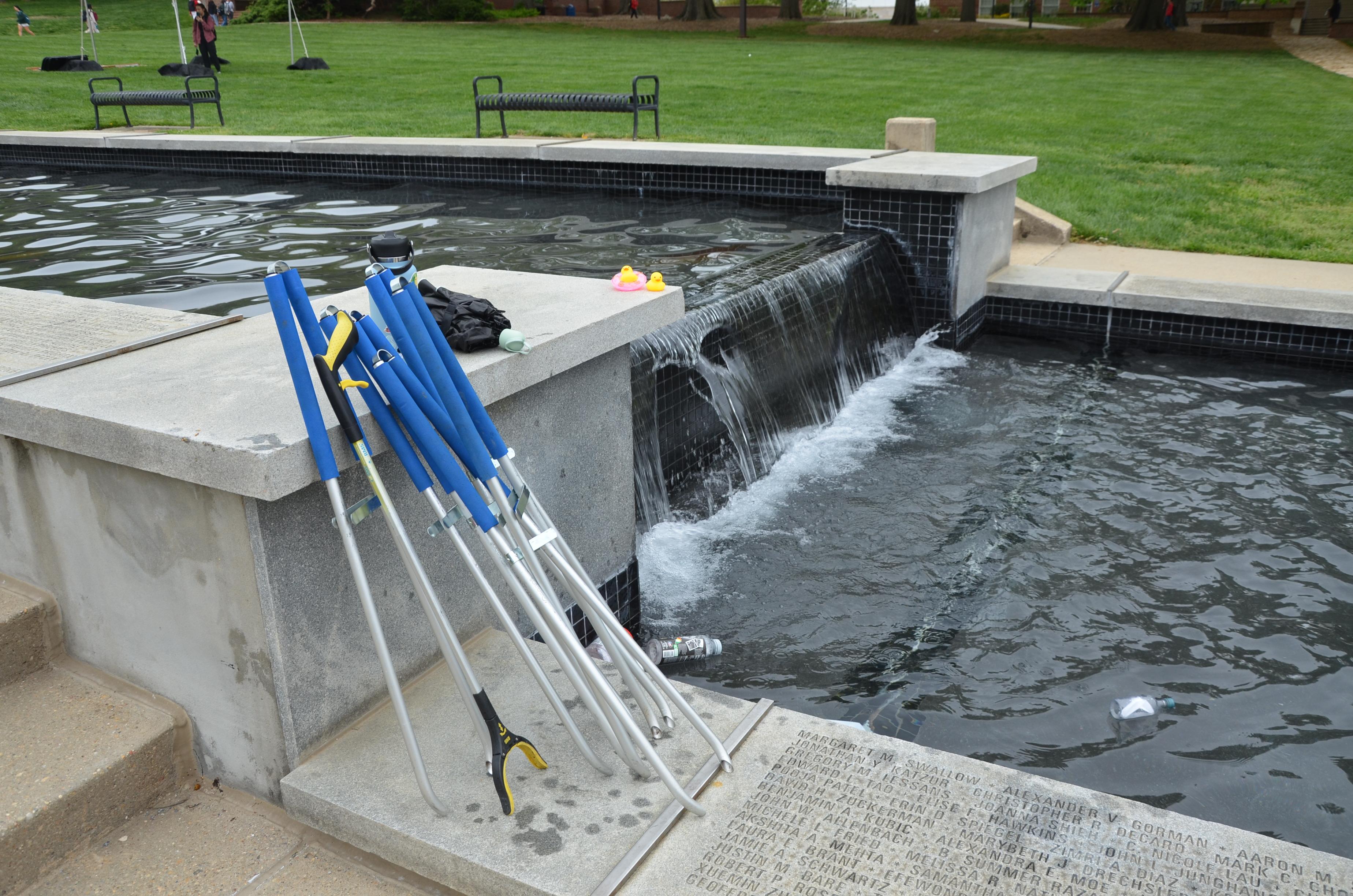 Waste demonstration in the ODK Fountain