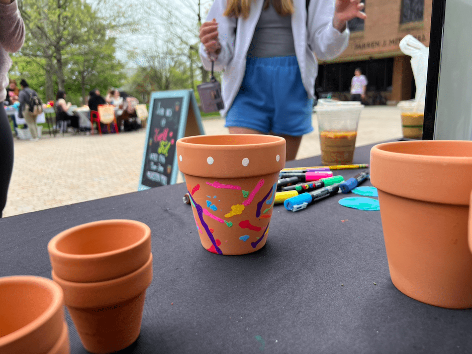 Decorated pot