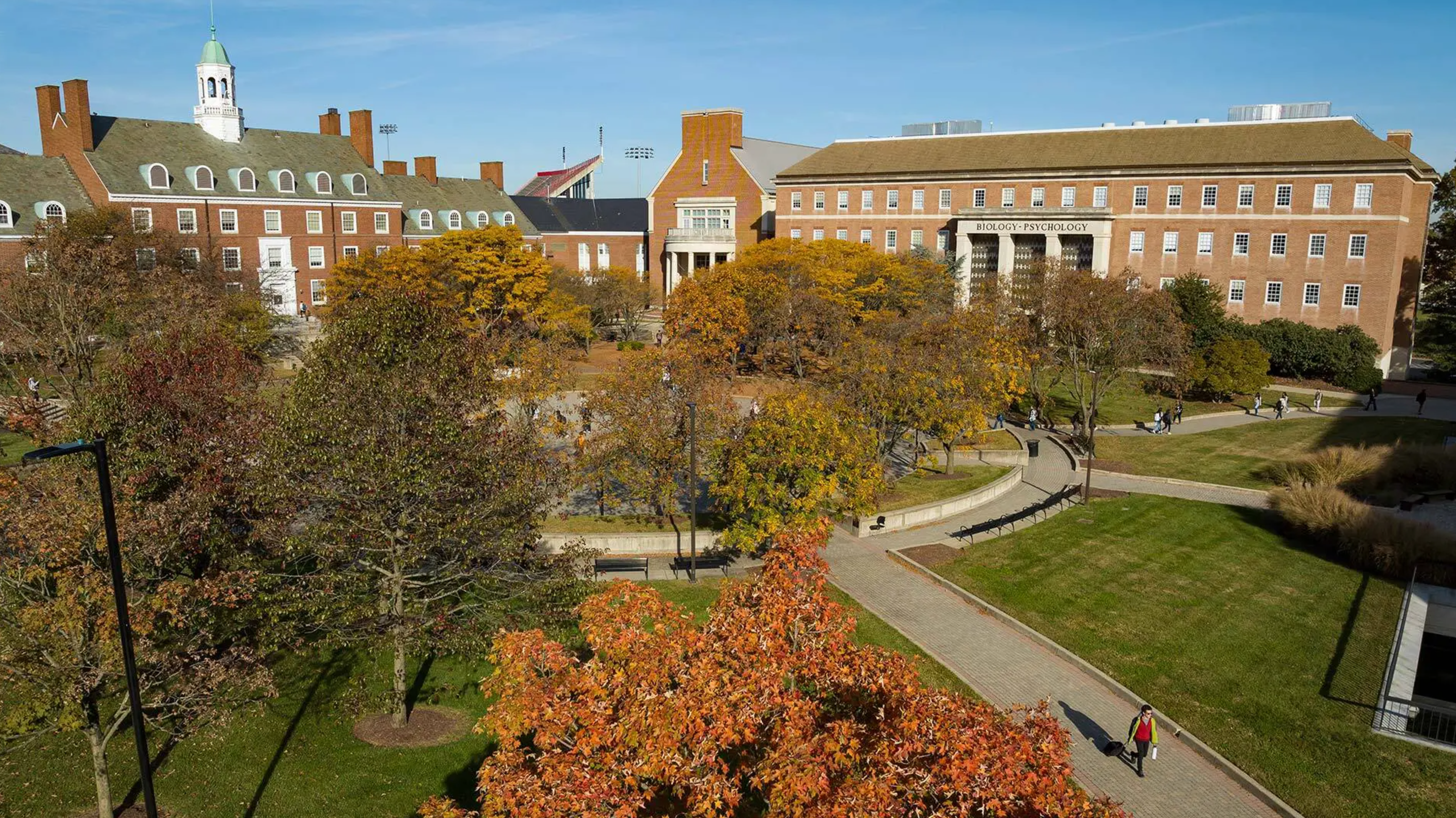 aerial view of Hornbake Plaza