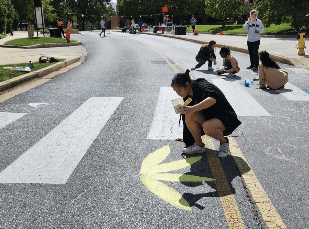 Volunteer chalking