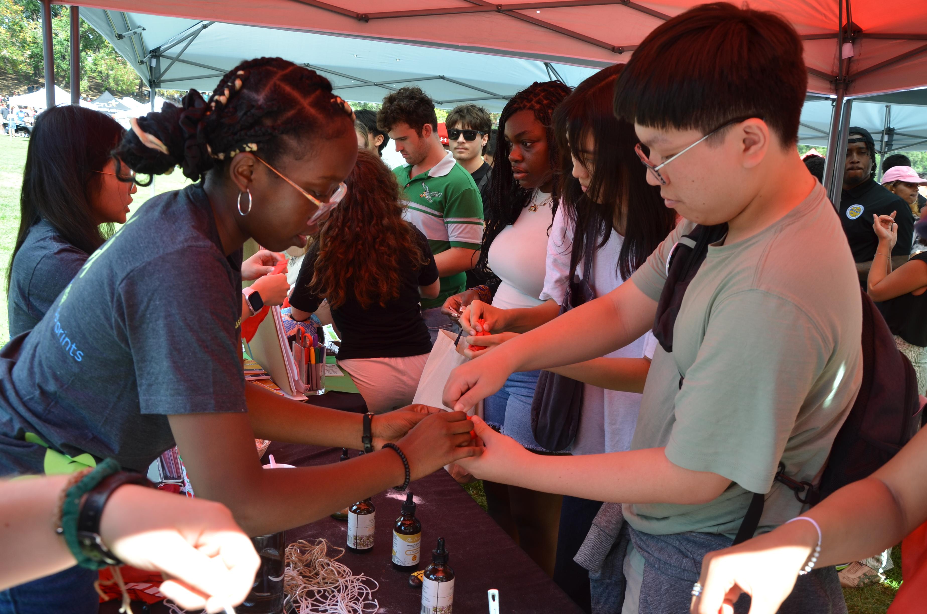 Students at Free Fest