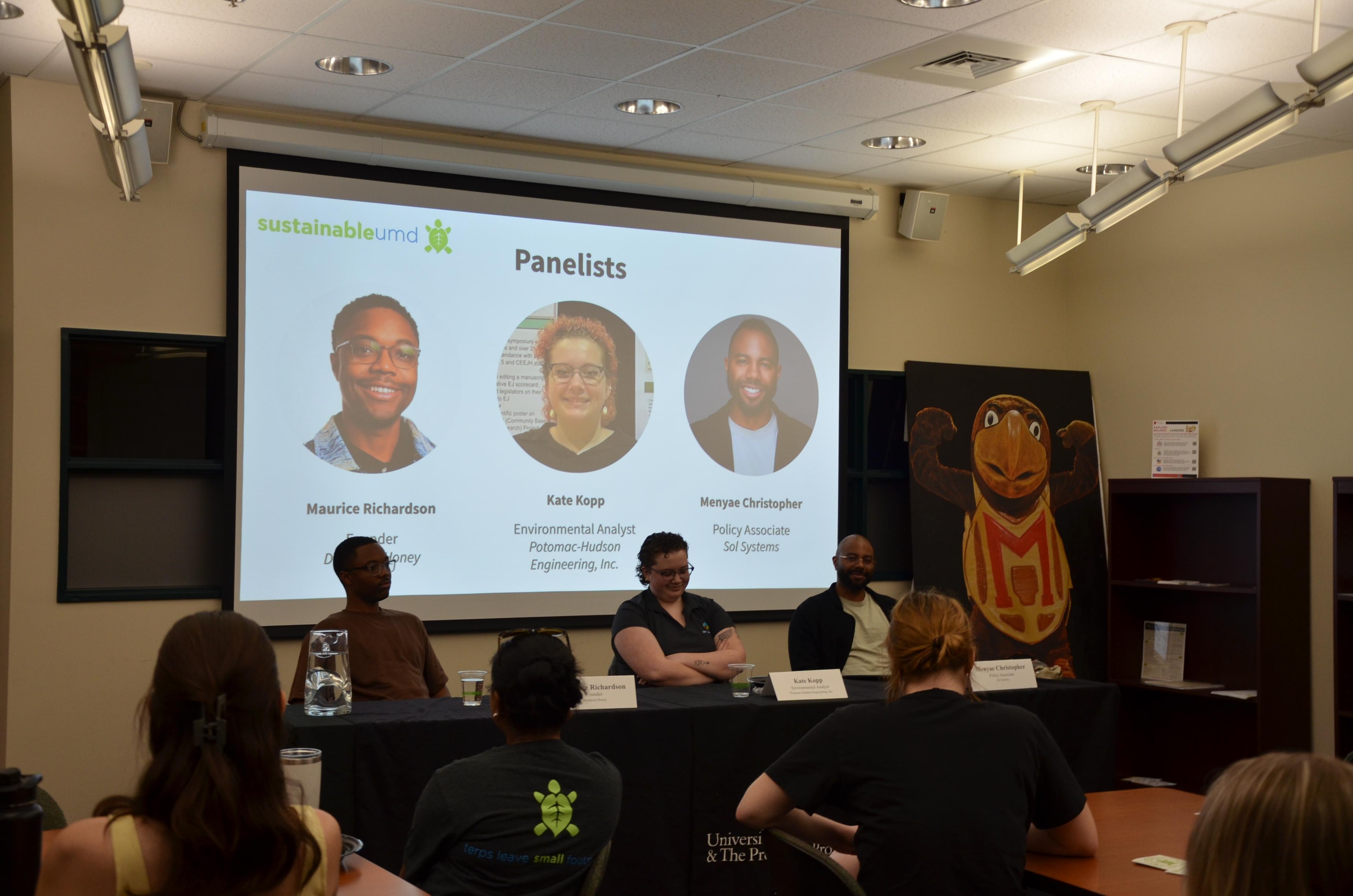 Photo of three panelists