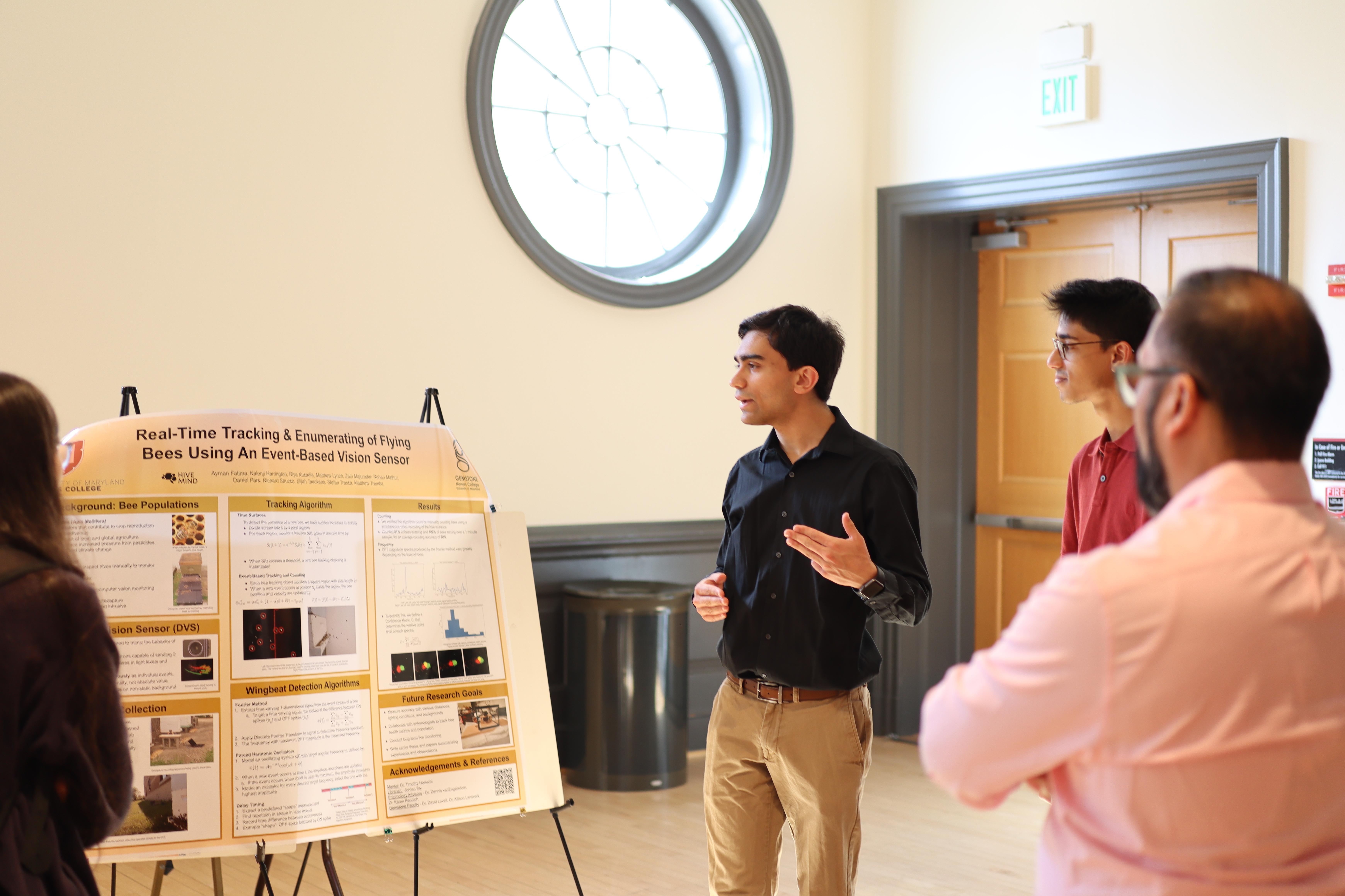 A student presents at the Student Sustainability Summit